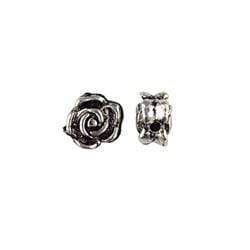 AussieSuperStore Jewellery Making Supplies Silver JF Spacer Rose 7mm (in 2 colors) JF Spacer Rose 7mm | Jewellery Making Accessories 9323823091941 JF460